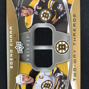 2008/2009 Upper Deck Trilogy Two-Way Threads 2W-ZC Zdeno Chara Jersey