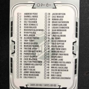 2025/2026 Upper Deck O-Pee-Chee Base 100 Checklist