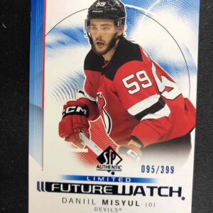 2024/2025 Upper Deck SP Authentic Future Watch Limited Blue 180 Daniil Misyul Inzert 095/399
