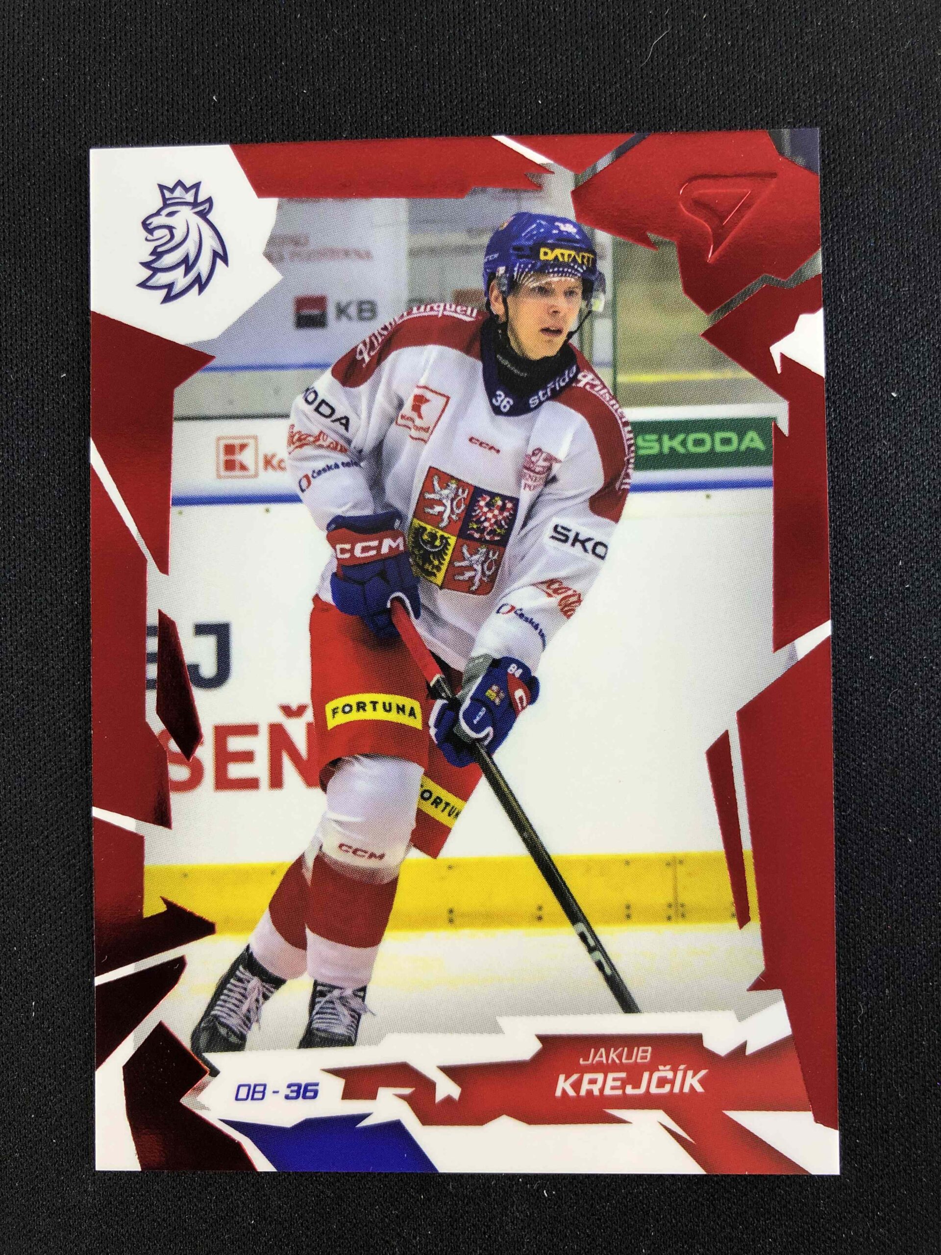 2026 Sportzoo Hokejové Česko Red 14 Jakub Krejčík Paralel