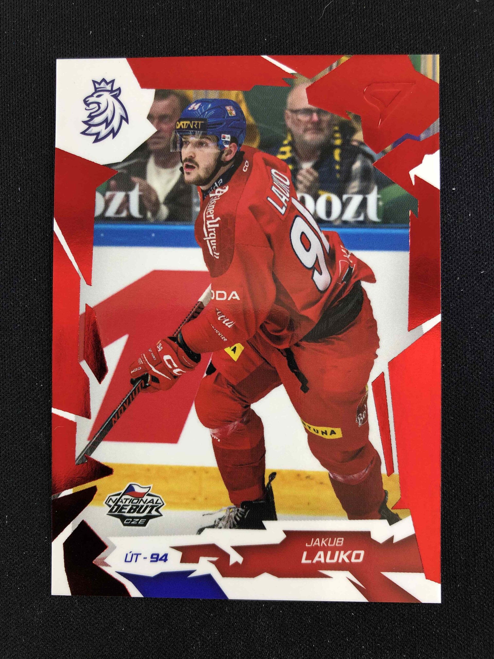 2026 Sportzoo Hokejové Česko Red 41 Jakub Lauko Paralel