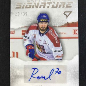 2026 Sportzoo Hokejové Česko Snapshot Signature Silver AUTO SS1-LR Lukáš Rousek AUTO 20/35