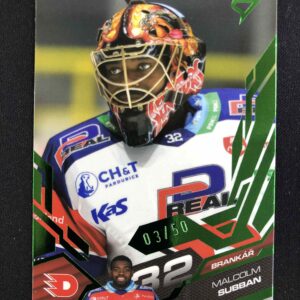 2025/2026 Sportzoo Serie 2 Emerald Green 260 Malcolm Subban Paralel 03/50