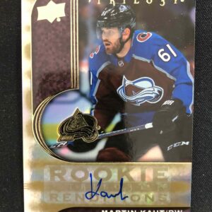2020/2021 Upper Deck Trilogy Rookie Renditions Gold Foil Signatures RR-16 Martin Kaut AUTO