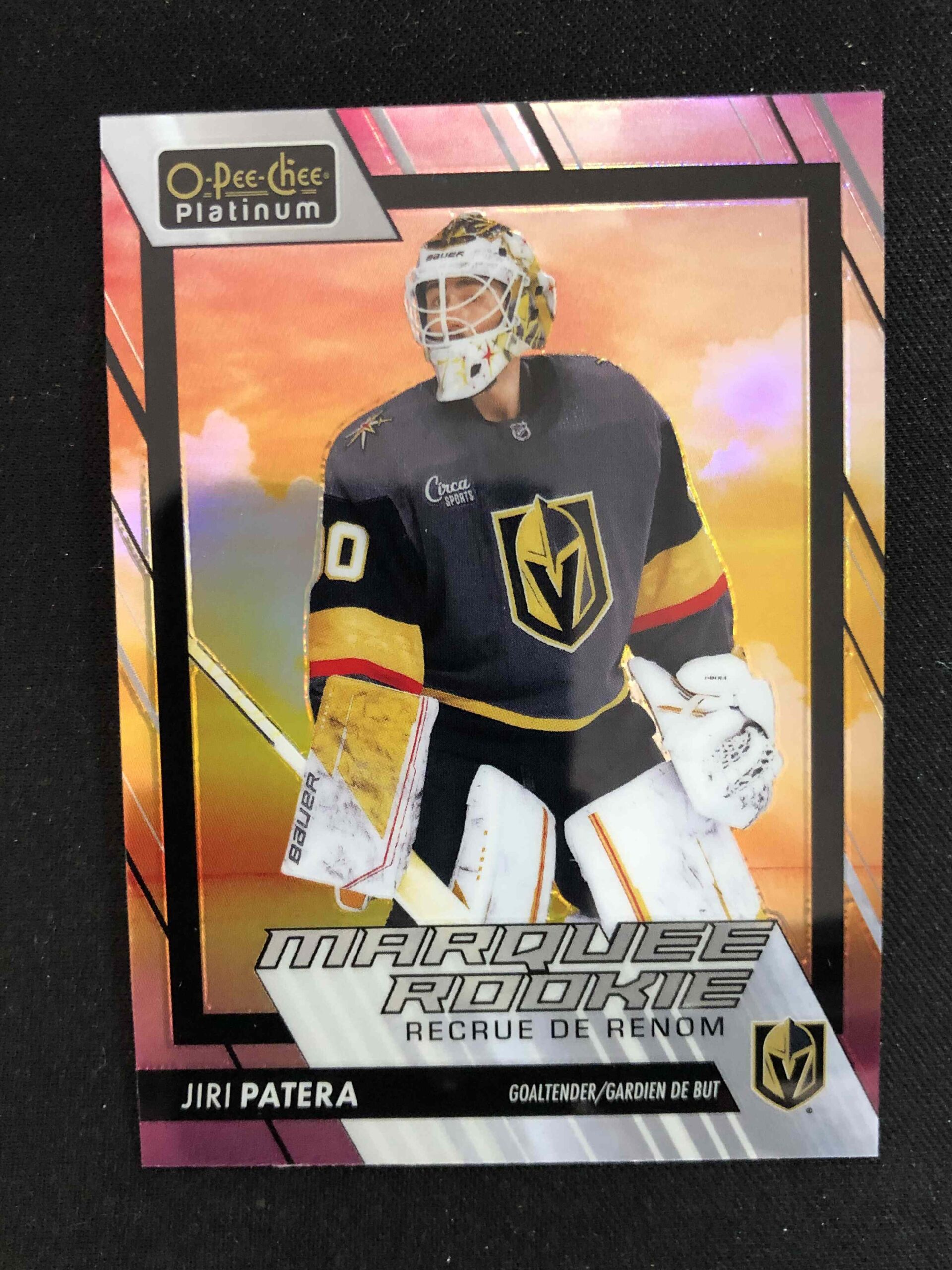 2023/2024 Upper Deck OPC Platinum Sunset Marquee Rookie 268 Jiri Patera Paralel