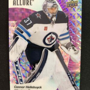 2023/2024 Upper Deck Allure Purple Diamond 65 Connor Hellebuyck Paralel 07/10