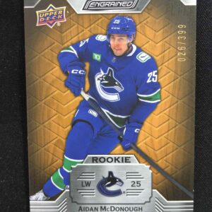2023/2024 Upper Deck Engrained Oak 147 Aidan McDonough Paralel 026/399