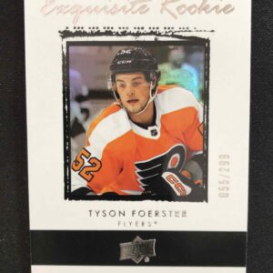2023/2024 Upper Deck Exquisite Collection Exquisite Rookies RR-TF Tyson Foerster Inzert 055/299