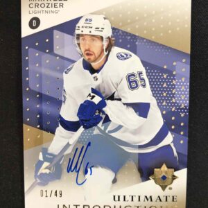 2024/2025 Upper Deck Ultimate Ultimate Introductions Gold UI-MC Maxwell Crozier AUTO 01/49