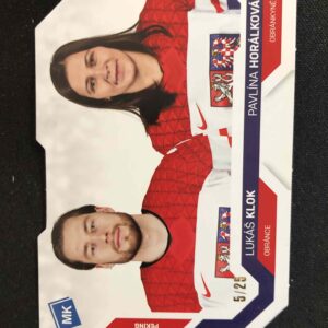 2021/2022 Moje Kartičky Reprezentace Die-Cuts 80 Lukáš Klok, Pavlína Horálkokvá Paralel /25