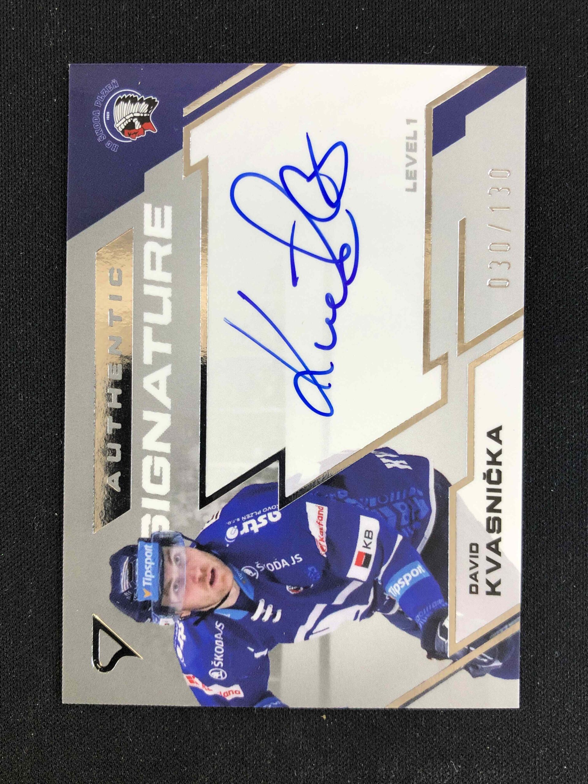 2023/2024 Sportzoo Serie 2 Authentic Signature Level 1 SL1-KV David Kvasnička AUTO 030/130