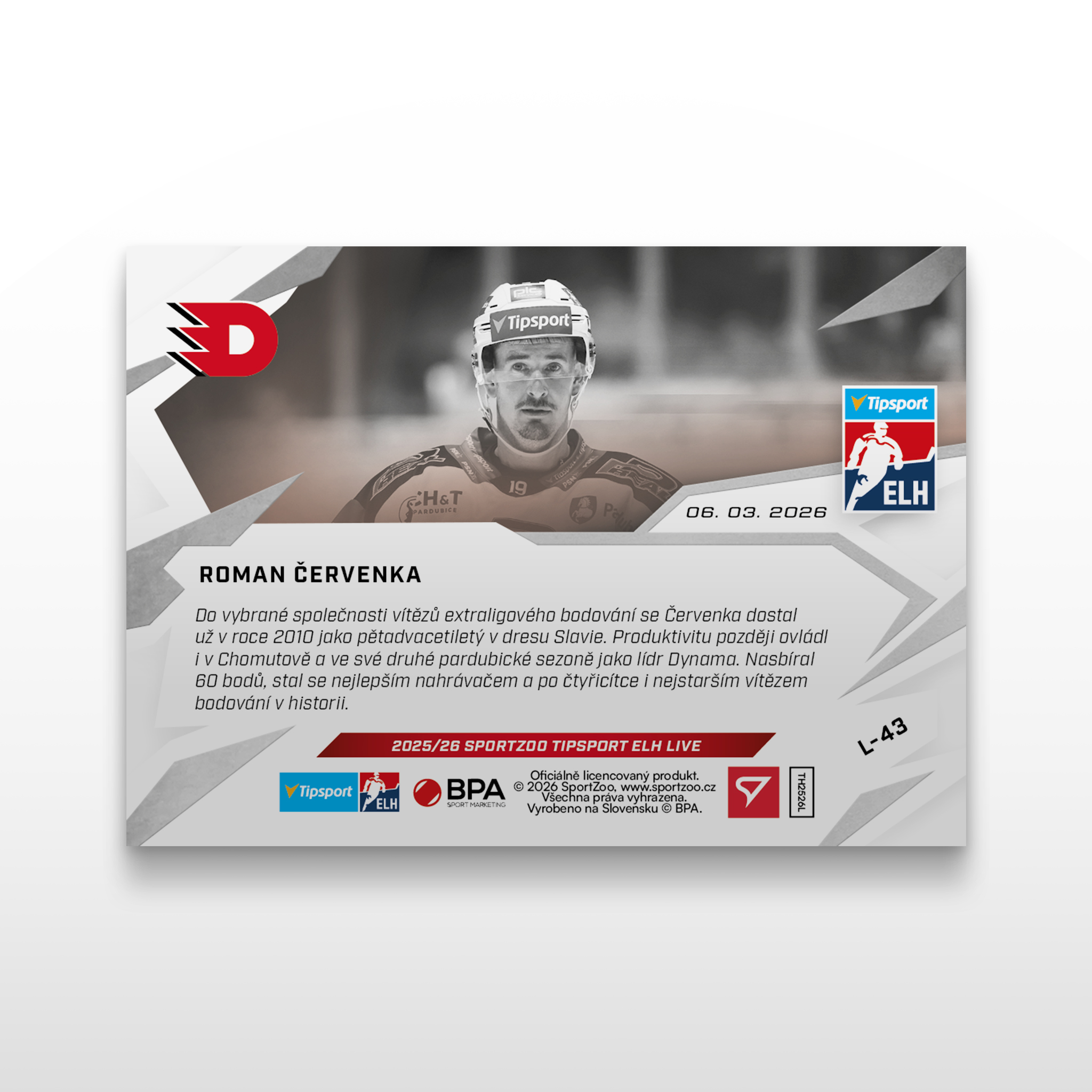 2025/2026 Sportzoo Live Base L-43 Roman Červenka /242 - Obrázek 2
