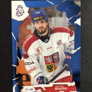 2026 Sportzoo Hokejové Česko Cobalt Blue 49 Michael Špaček Paralel 33/50
