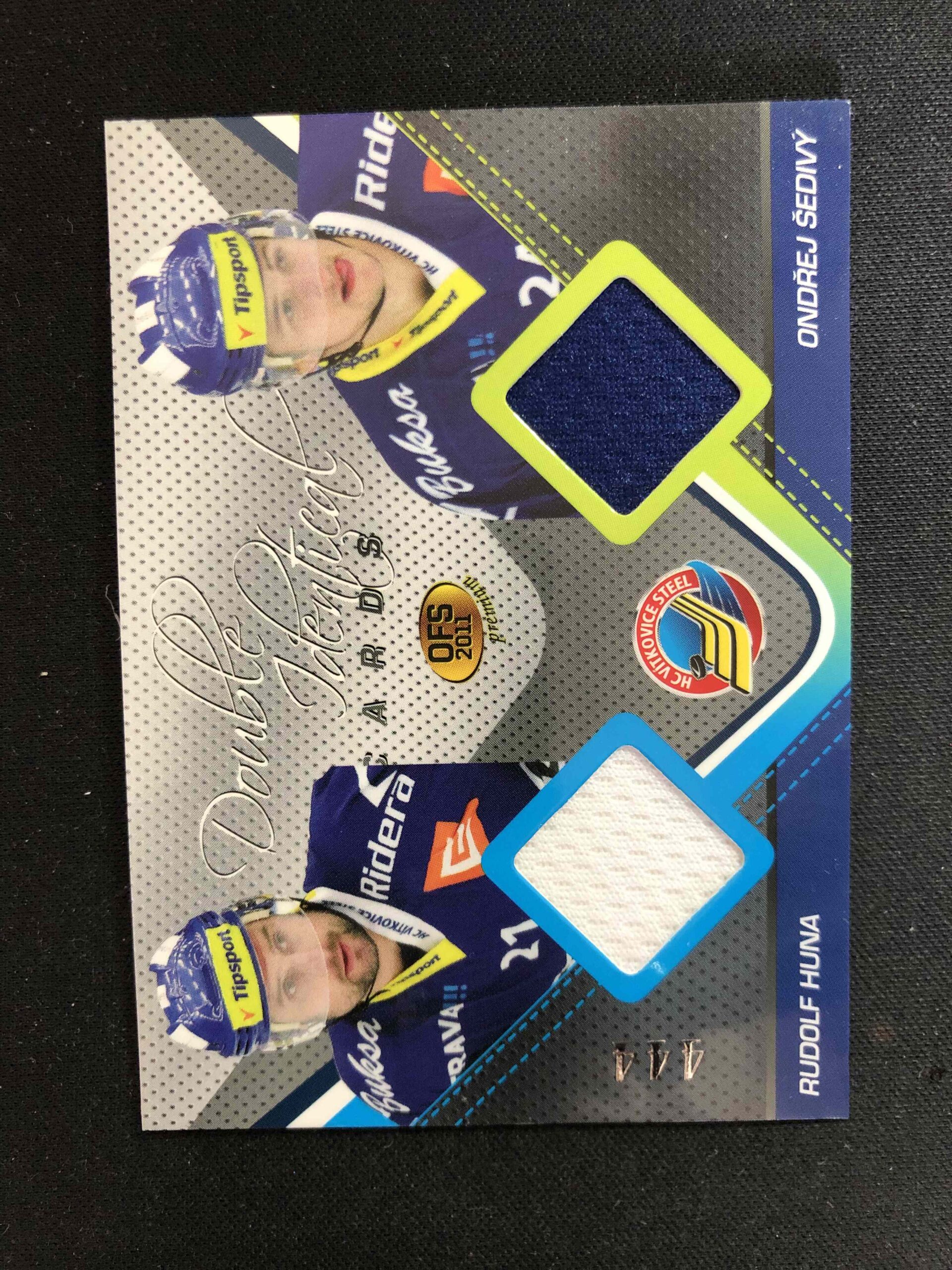 2011 OFS Premium Double Identical J04 Rudolf Huna, Ondřej Šedivý Jersey 444/500
