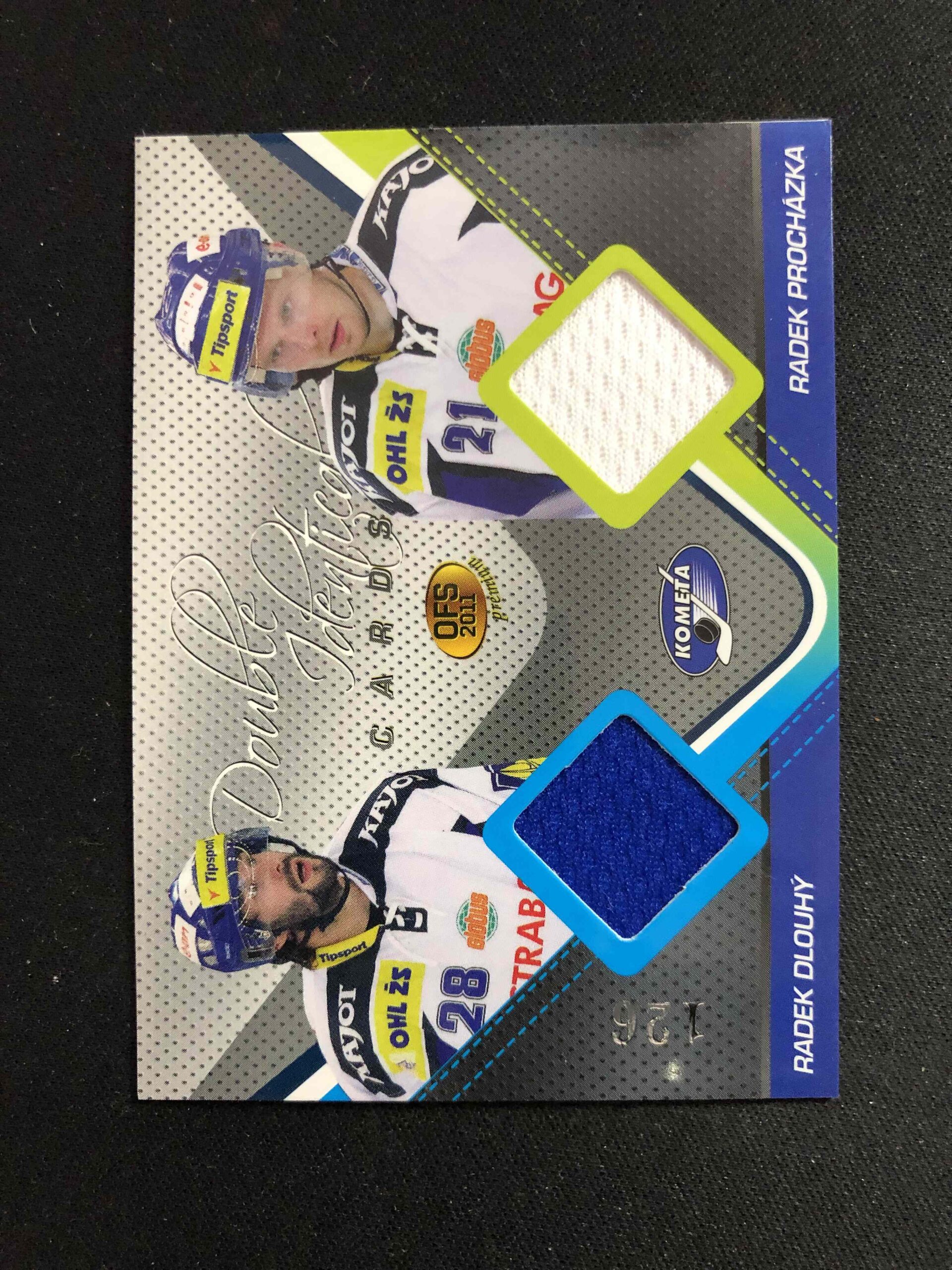 2011 OFS Premium Double Identical J06 Radek Dlouhý, Radek Procházka Jersey 126/500