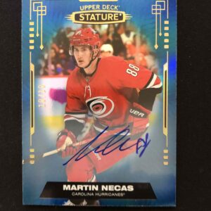 2021/2022 Upper Deck Stature Blue Autographs 96 Martin Nečas AUTO 10/10