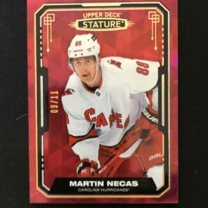 2021/2022 Upper Deck Stature Red Design & Photo Variant 96 Martin Nečas Paralel 09/11