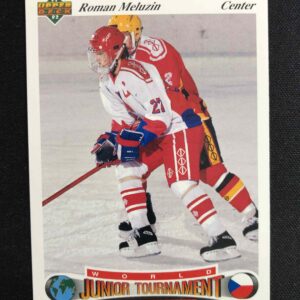 1991/1992 Upper Deck World Junior Tournament Czechoslovakia Base 94 Roman Meluzín