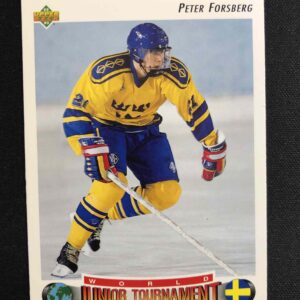1992/1993 Upper Deck World Junior Tournament Sweden Base 235 Peter Forsberg