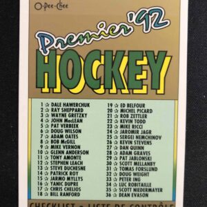 1991/1992 O-Pee-Chee Premier Base 132 Checklist