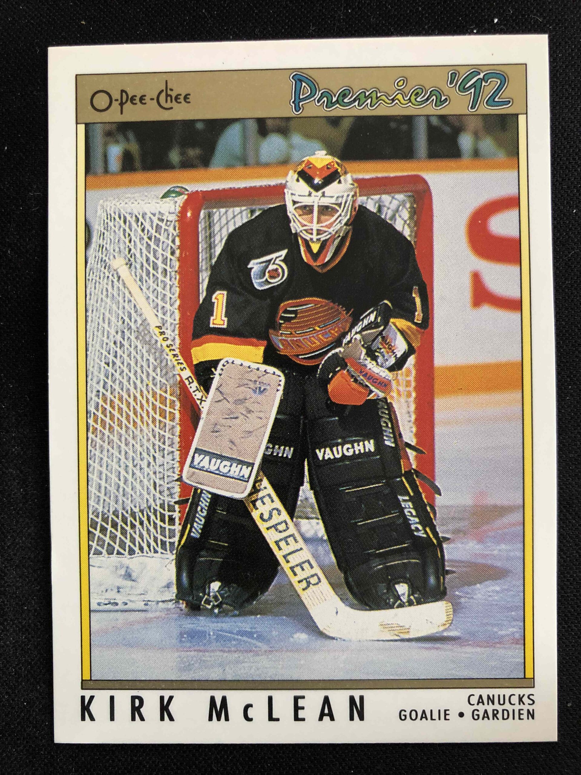 1991/1992 O-Pee-Chee Premier Base 158 Kirk McLean