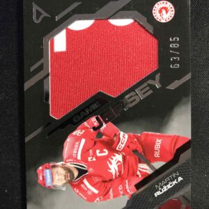 2025/2026 Sportzoo Serie 2 Game Jersey Silver GJ-RU Martin Růžička Jersey 63/85
