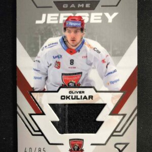 2023/2024 Sportzoo Serie 2 Game Jersey Silver GJ-OO Oliver Okuliar Jersey 40/85