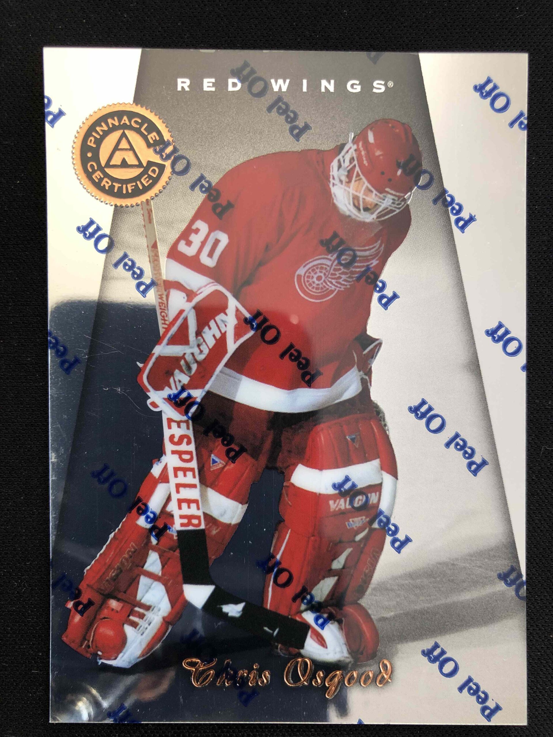 1997/1998 Pinnacle Certified Base 4 Chris Osgood