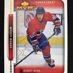 1999/2000 Upper Deck MVP Base 105 Arron Asham