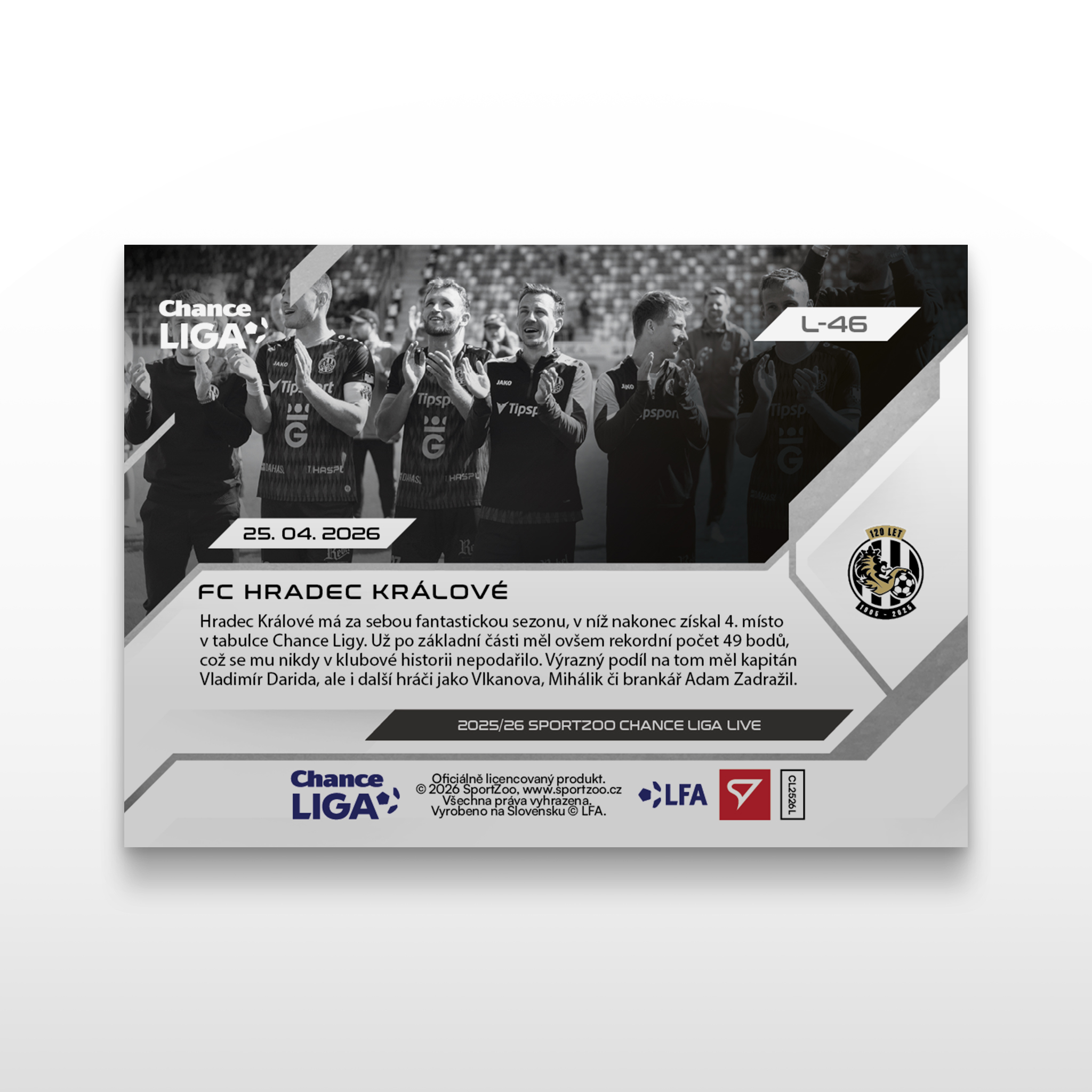 2025/2026 Sportzoo Live Base L-46 FC Hradec Králové /XXX - Obrázek 2
