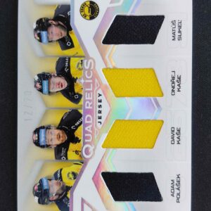 2025/2026 Sportzoo Play Off Quad Relics Silver Jersey QRJ-LIT Polášek, D. Kaše, O. Kaše, Sukeľ Jersey 12/20