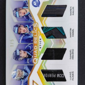 2025/2026 Sportzoo Play Off Quad Relics Gold Stick QRS-VIT Klimeš, Kňažko, Hanzl, Kalus Stick 1/5