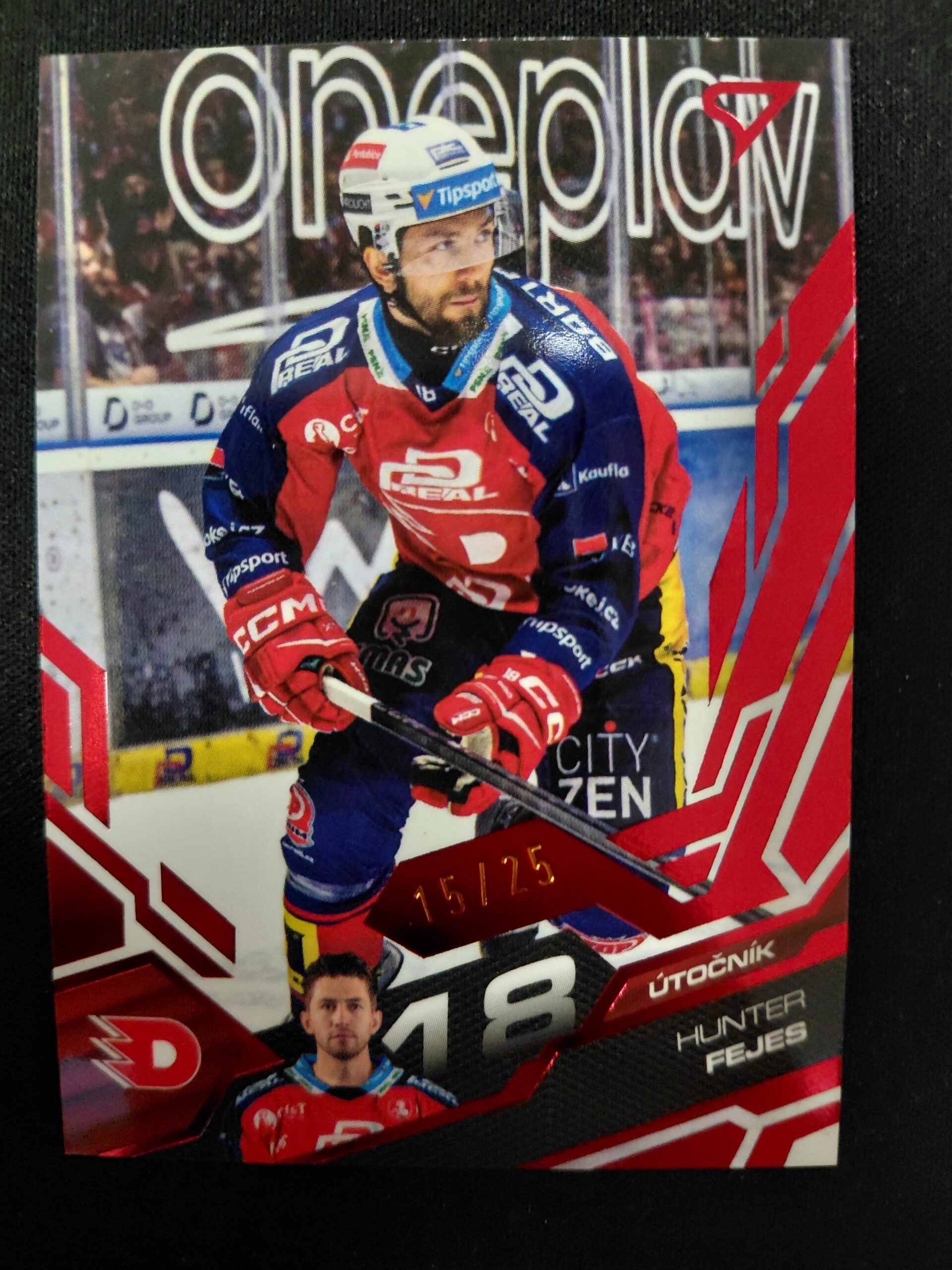 2025/2026 Sportzoo Play Off Base Update Ruby Red 366 Hunter Fejes Paralel 15/25