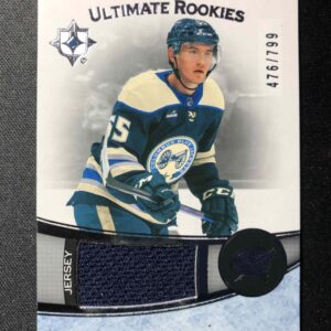 2022/2023 Upper Deck Ultimate Collection Ultimate Rookies 110 David Jiříček Jersey 476/799