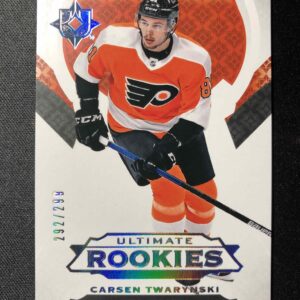 2019/2020 Upper Deck Ultimate Collection Ultimate Rookies 152 Carsen Twarynski Inzert 292/299