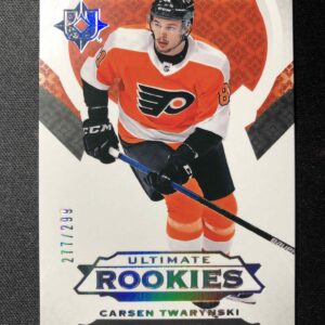 2019/2020 Upper Deck Ultimate Collection Ultimate Rookies 152 Carsen Twarynski Inzert 277/299