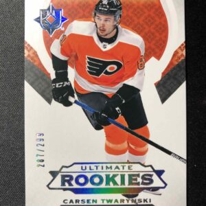 2019/2020 Upper Deck Ultimate Collection Ultimate Rookies 152 Carsen Twarynski Inzert 287/299