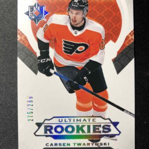 2019/2020 Upper Deck Ultimate Collection Ultimate Rookies 152 Carsen Twarynski Inzert 275/299