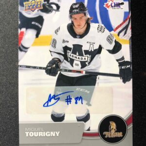 2021/2022 Upper Deck CHL Hockey Signature 6 Miguël Tourigny AUTO