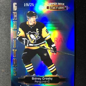 2020/2021 Upper Deck Stature Gravitas Blue G-3 Sidney Crosby Inzert 19/25