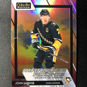 2023/2024 Upper Deck OPC Platinum Sunset Marquee Rookie 270 John Ludvig Paralel