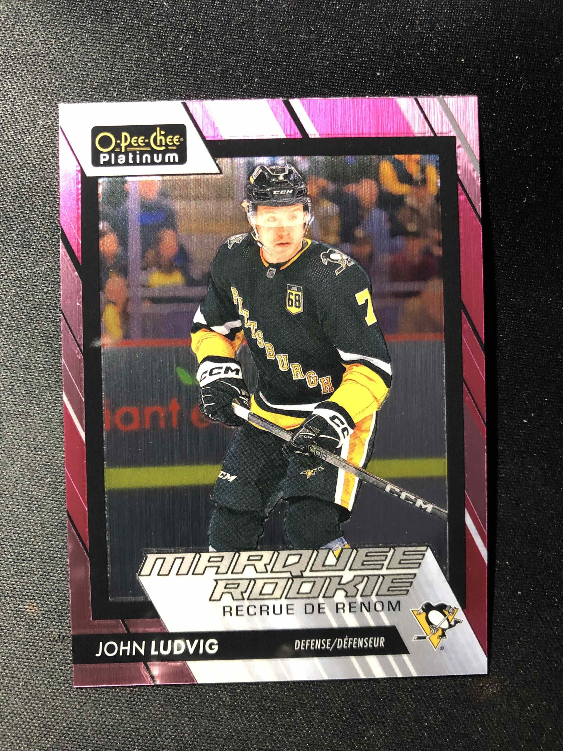 2023/2024 Upper Deck OPC Platinum Matte Pink Marquee Rookie 270 John Ludvig Paralel