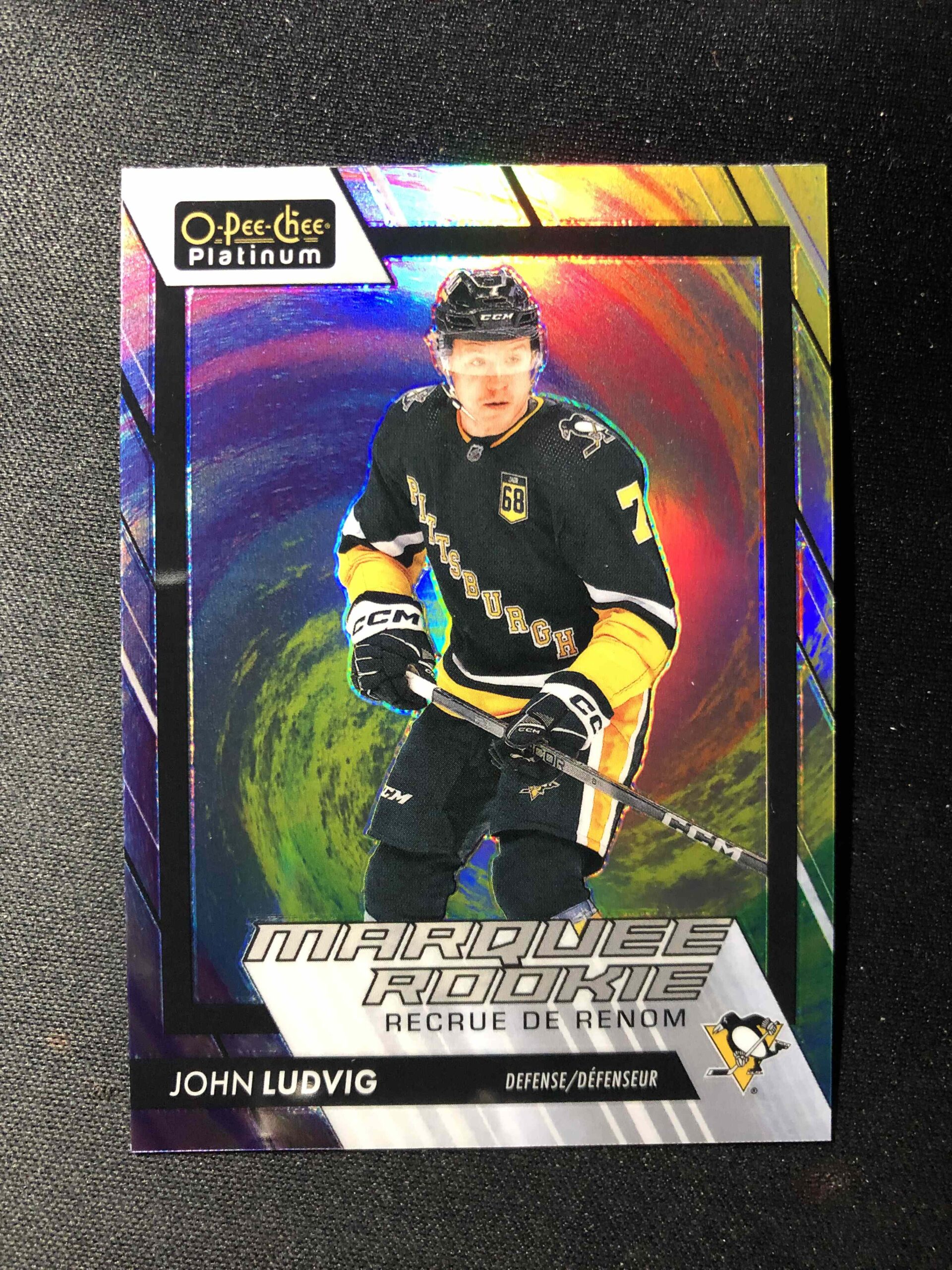 2023/2024 Upper Deck OPC Platinum Rainbow Color Wheel Marquee Rookie 270 John Ludvig Paralel