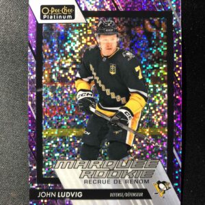 2023/2024 Upper Deck OPC Platinum Violet Pixels Marquee Rookie 270 John Ludvig Paralel 263/299