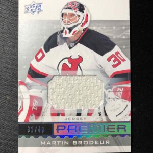 2016/2017 Upper Deck Premier Silver Spectrum 49 Martin Brodeur Jersey 31/49