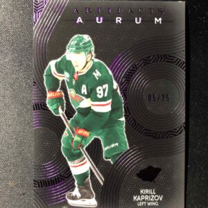 2024/2025 Upper Deck Artifacts Aurum Purple A-55 Kirill Kaprizov Inzert 06/25