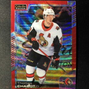 2020/2021 Upper Deck OPC Platinum Red Surge 74 Thomas Chabot Paralel