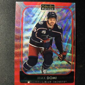2021/2022 Upper Deck OPC Platinum Red Surge 56 Max Domi Paralel