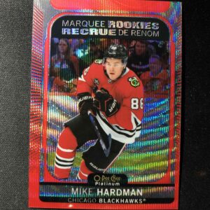 2021/2022 Upper Deck OPC Platinum Red Surge Marquee Rookie 222 Mike Hardman Paralel