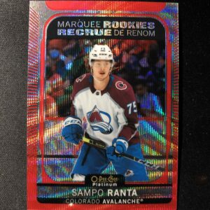 2021/2022 Upper Deck OPC Platinum Red Surge Marquee Rookie 224 Sampo Ranta Paralel